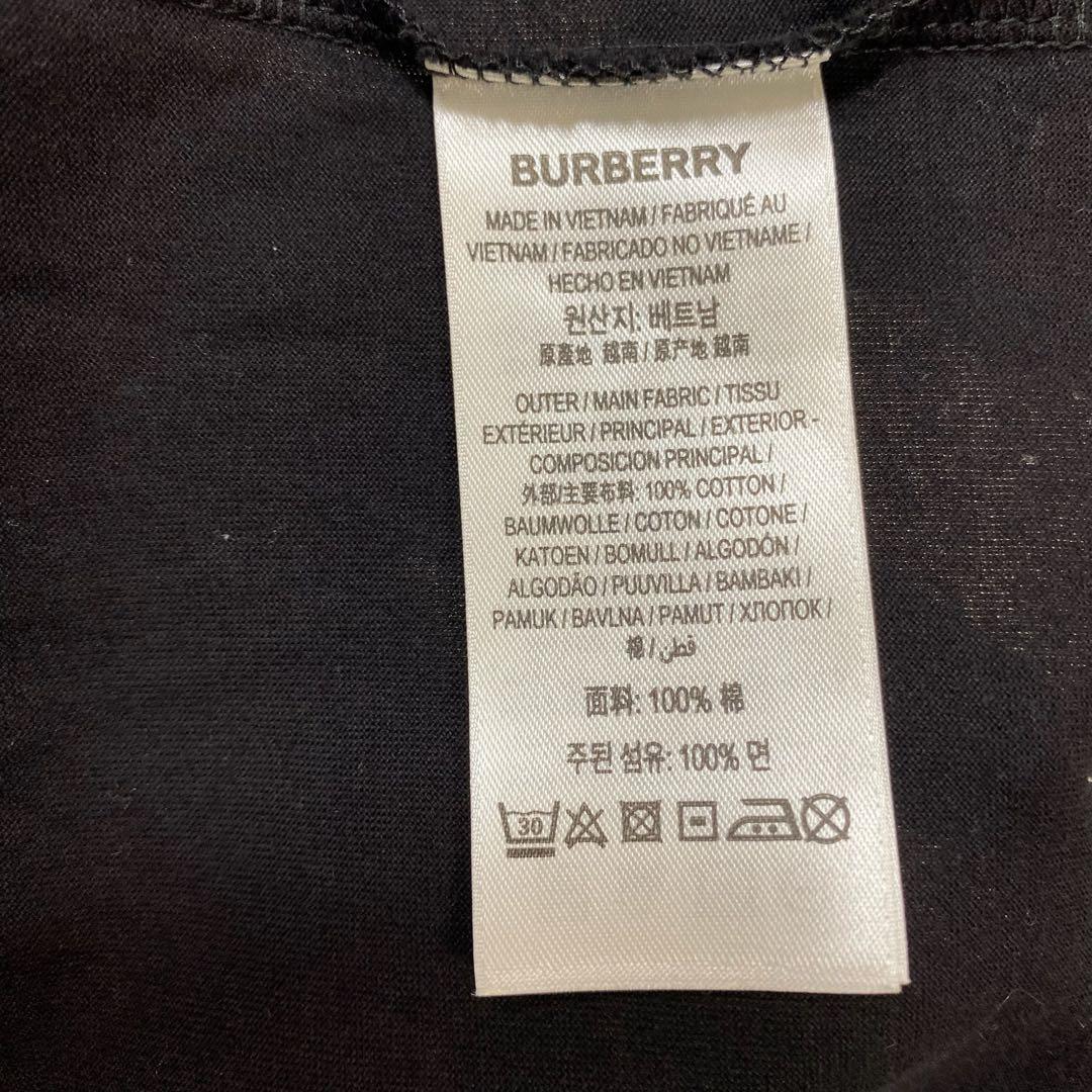 バーバリーロンドン　半袖Tシャツ　ブラック　L