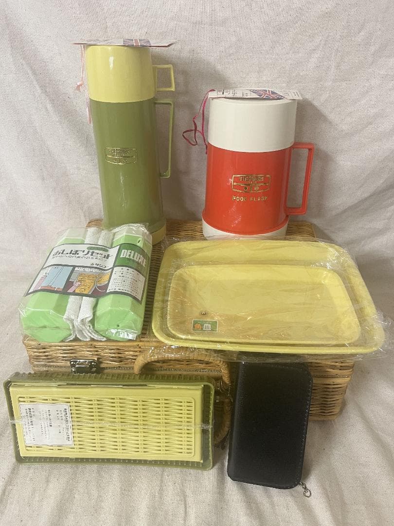 レトロ【THERMOS】 サーモス バスケットセット ピクニック