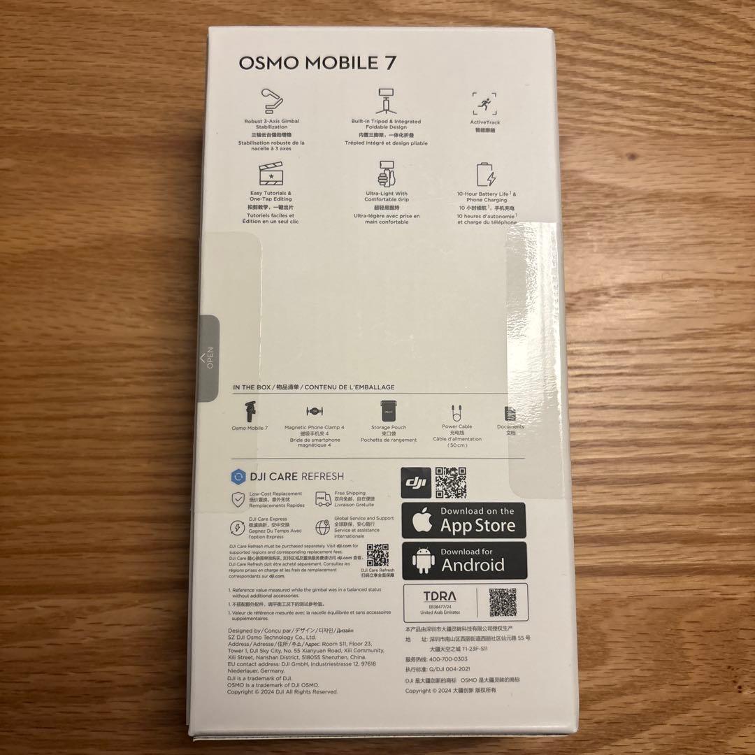 スマホ用ジンバル DJI Osmo Mobile 7 OM7 スタビライザー