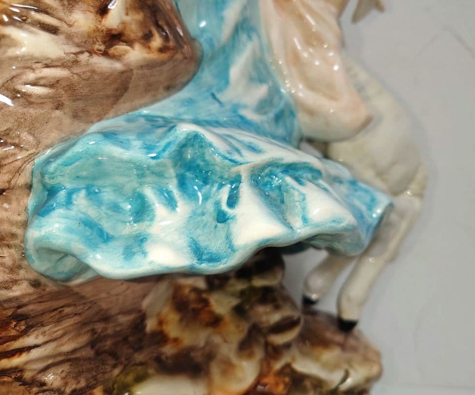 特大capodimonteカポディモンテ イタリア製 貴婦人 置物 フィギュリン