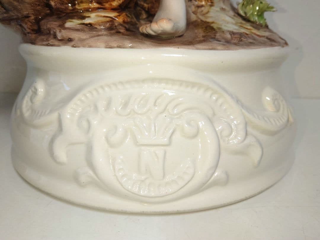 特大capodimonteカポディモンテ イタリア製 貴婦人 置物 フィギュリン