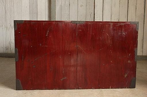 マカロン　時代庄内箪笥　兜金具　時代家具　収納タンス　古家具