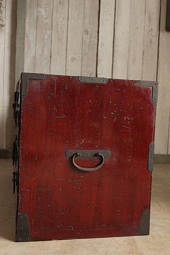 マカロン　時代庄内箪笥　兜金具　時代家具　収納タンス　古家具