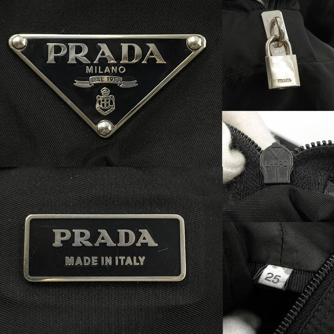 希少✨プラダ 大容量 ボストンバッグ 三角ロゴ レザー ナイロン 肩掛け 黒