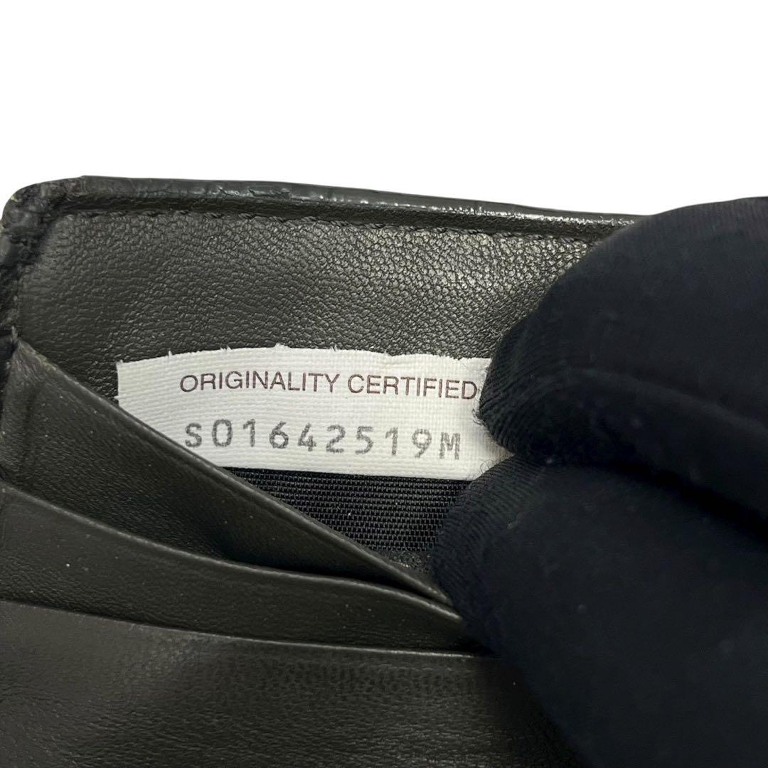 人気✨　ボッテガヴェネタ　二つ折り財布　マネークリップ　イントレチャート　レザー