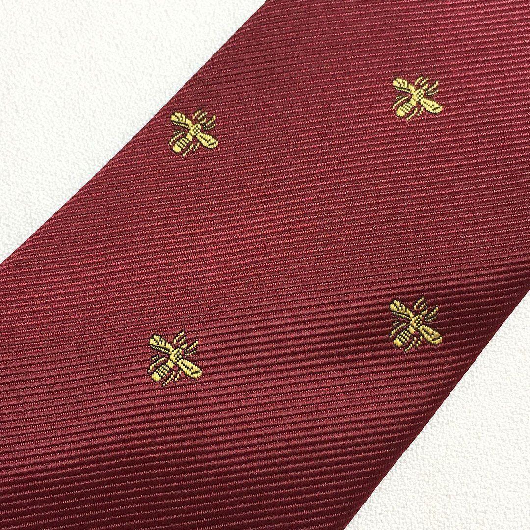 未使用級 グッチ GUCCI ネクタイ シルク 蜂 Bee ハチ グッチ