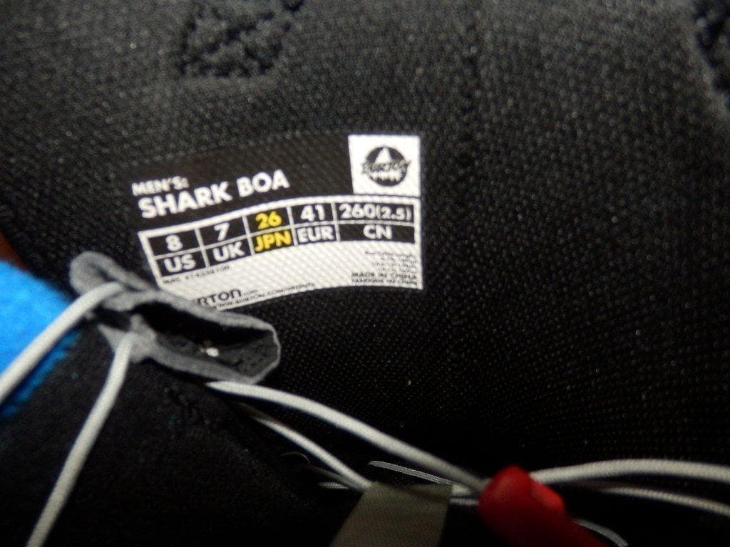 美品 バートン ブーツ SHARK BOA ブラック ブーツ 26cm