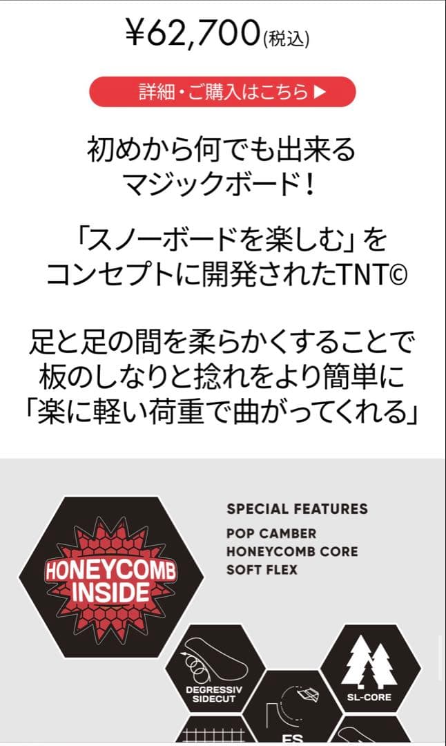 TNTC 143 スノーボード FLUXバインディングS、ケース付