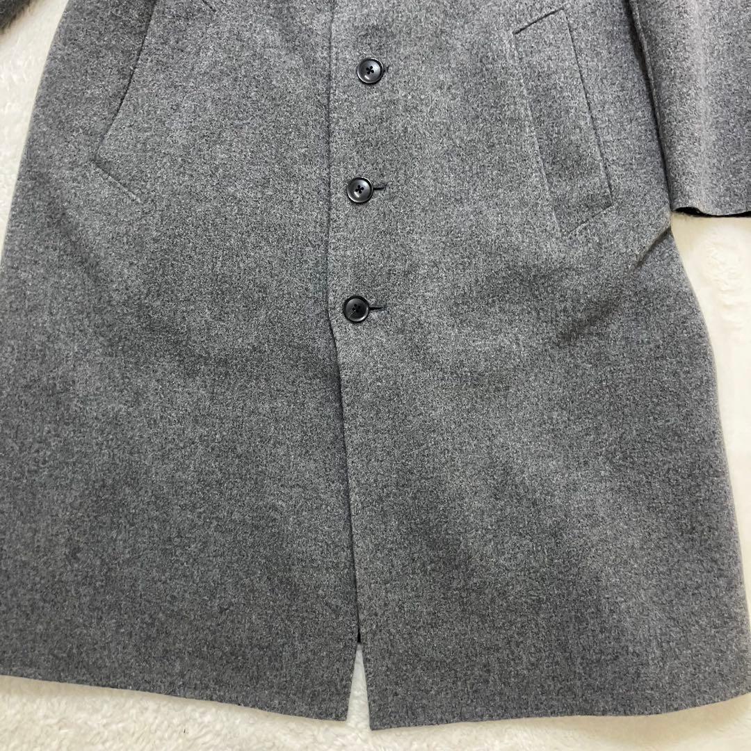 美品✨現行タグ ポールスミス Lサイズ ビッグロゴ ステンカラーコート ウール