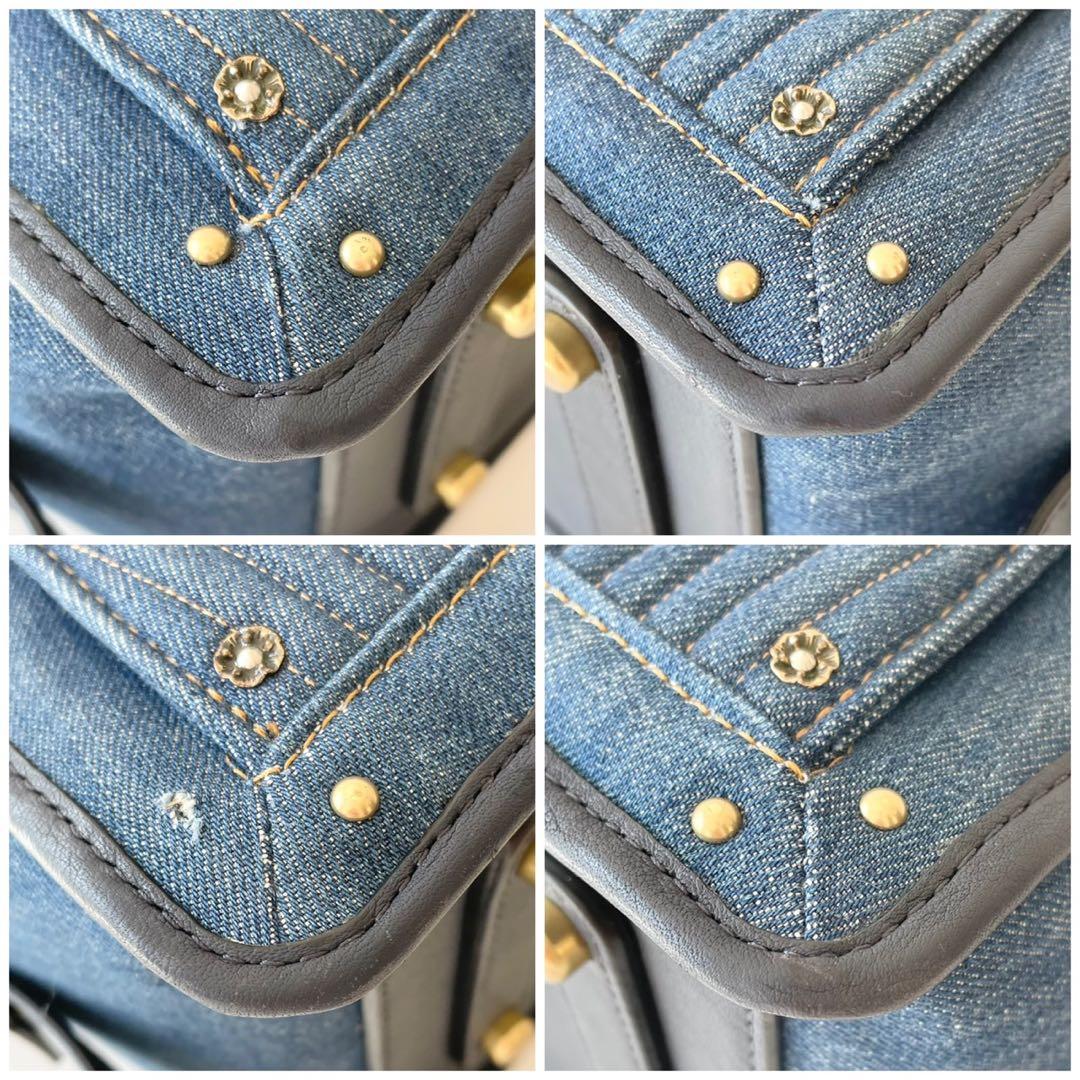 【極美品】COACH ドリーマー トートバッグ デニム ローズ A4