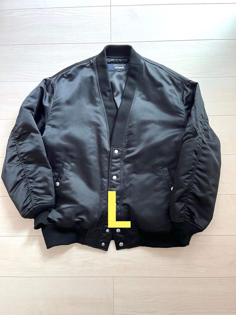 コムデギャルソンオム　HOMME ブラック MA-1ジャケット