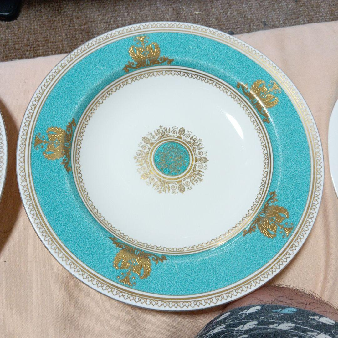 ウェッジウッド コロンビア ターコイズ スープ皿 2枚