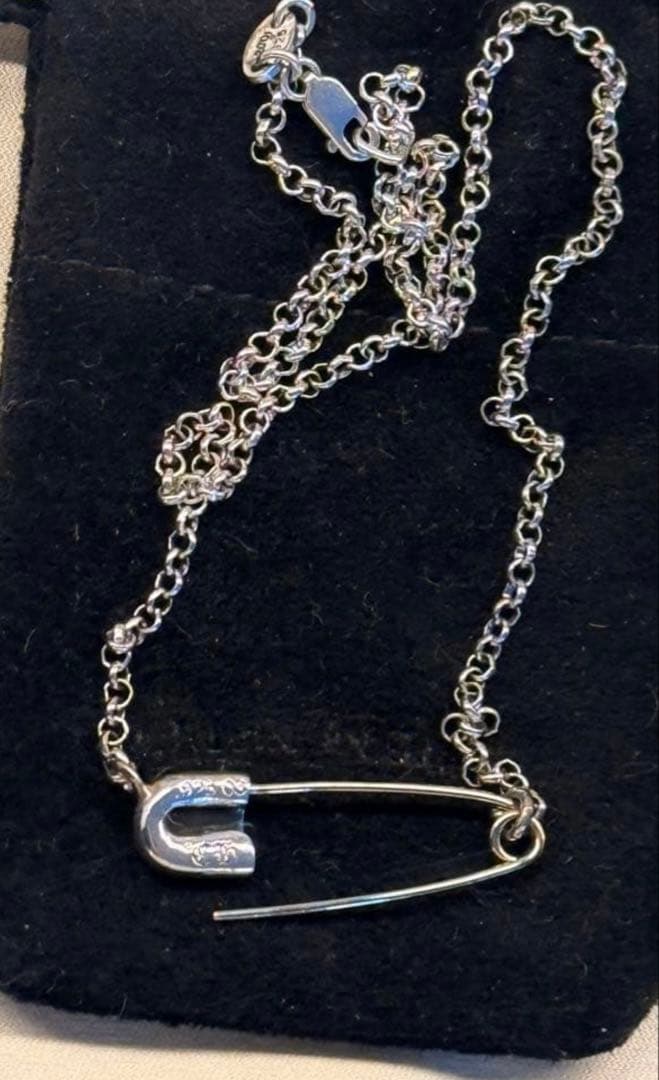 クロムハーツ　セーフティピン　ネックレス　新品　16inch