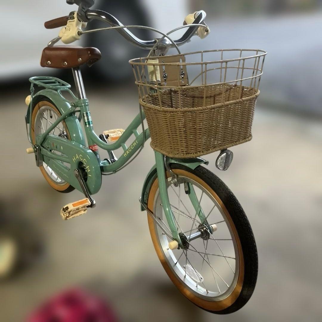 ブリヂストン　ハッチ　幼児用自転車 ミントグリーン　16インチ