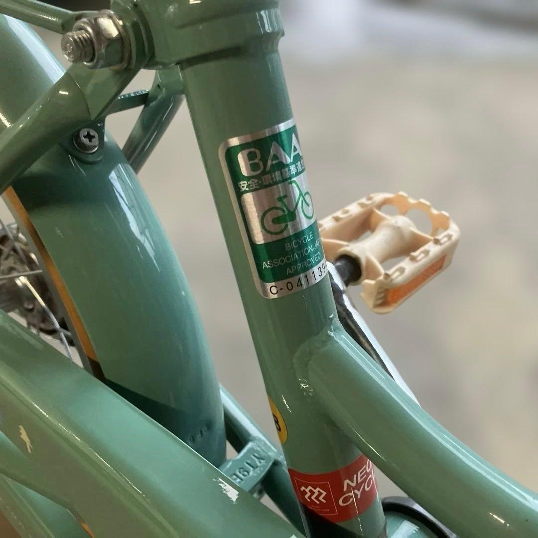 ブリヂストン　ハッチ　幼児用自転車 ミントグリーン　16インチ