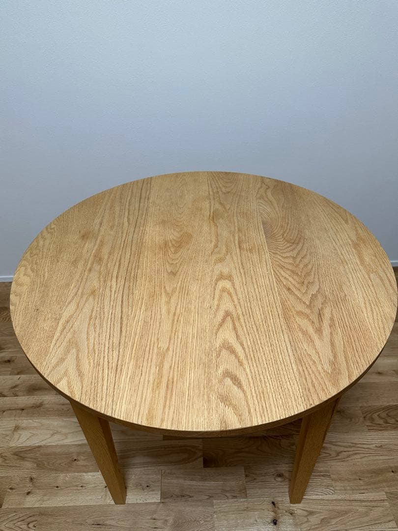 無垢材オーク　ラウンドテーブル