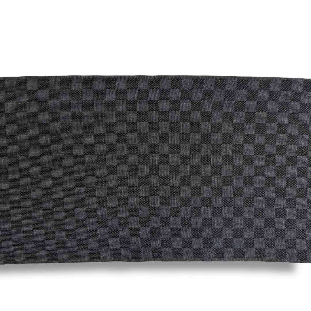 【超美品】LOUIS VUITTON ダミエ グラフィット ウール マフラー