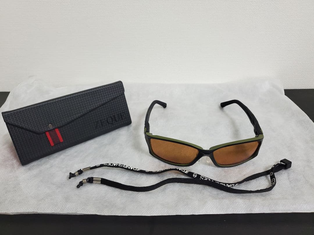 【美品】 ゼクー 偏光サングラス ステルス ラスターオレンジ タレックス