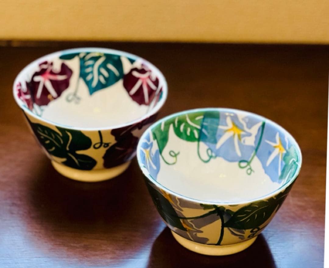 【新品】エマブリッジウォーター　ボウル　ペア　アサガオ　限定