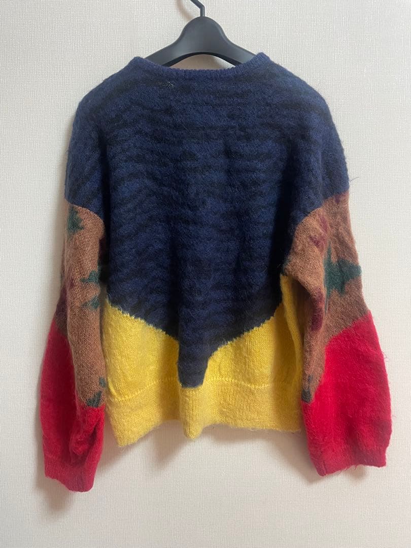 TOGA PULLA カラーブロック長袖ニット