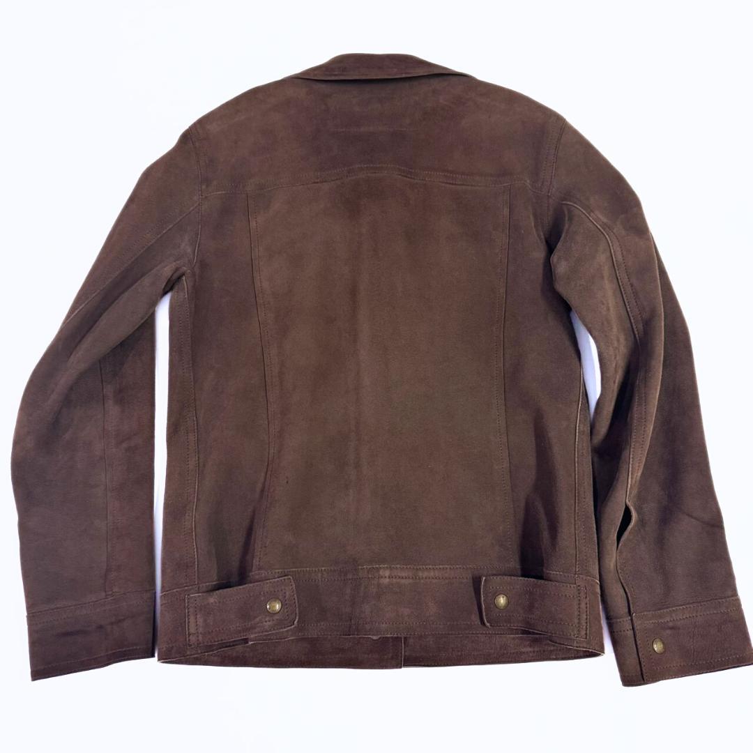 専用 ルイヴィトン モノグラム ラムスキン スエードレザージャケット 36