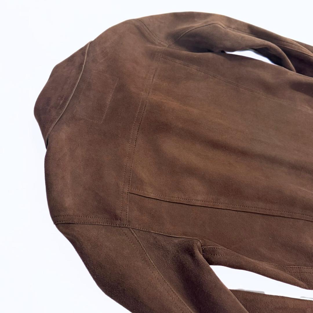 専用 ルイヴィトン モノグラム ラムスキン スエードレザージャケット 36