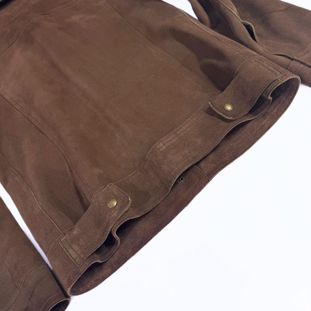 専用 ルイヴィトン モノグラム ラムスキン スエードレザージャケット 36