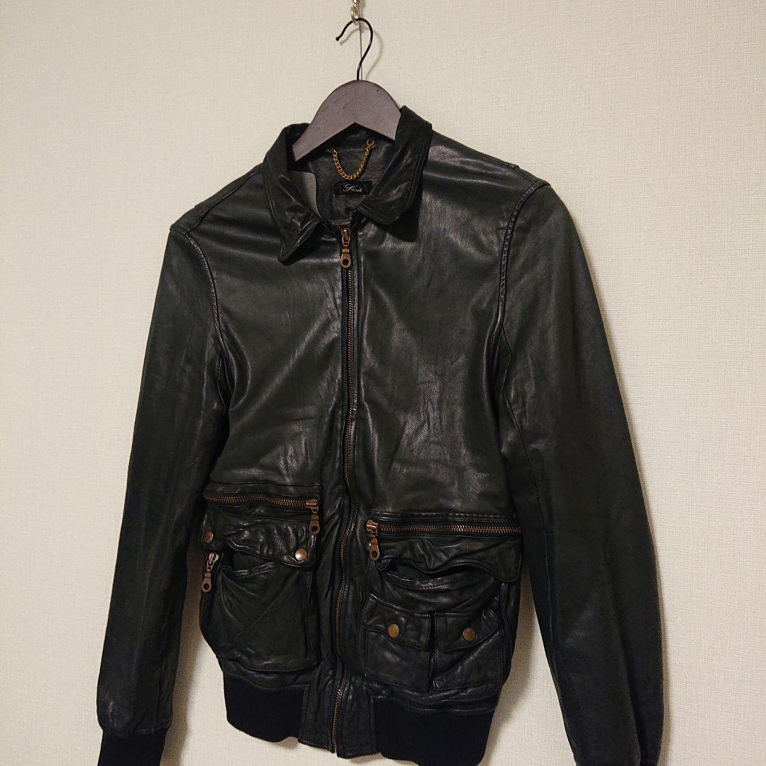 専用Sisii ダークブルー 変形 レザージャケット ユニセックス