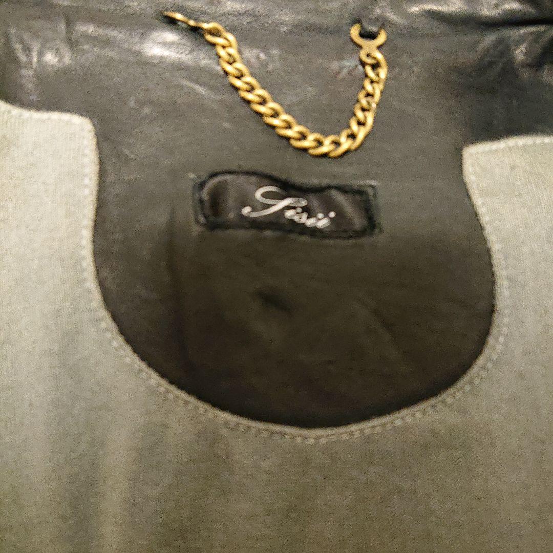 専用Sisii ダークブルー 変形 レザージャケット ユニセックス