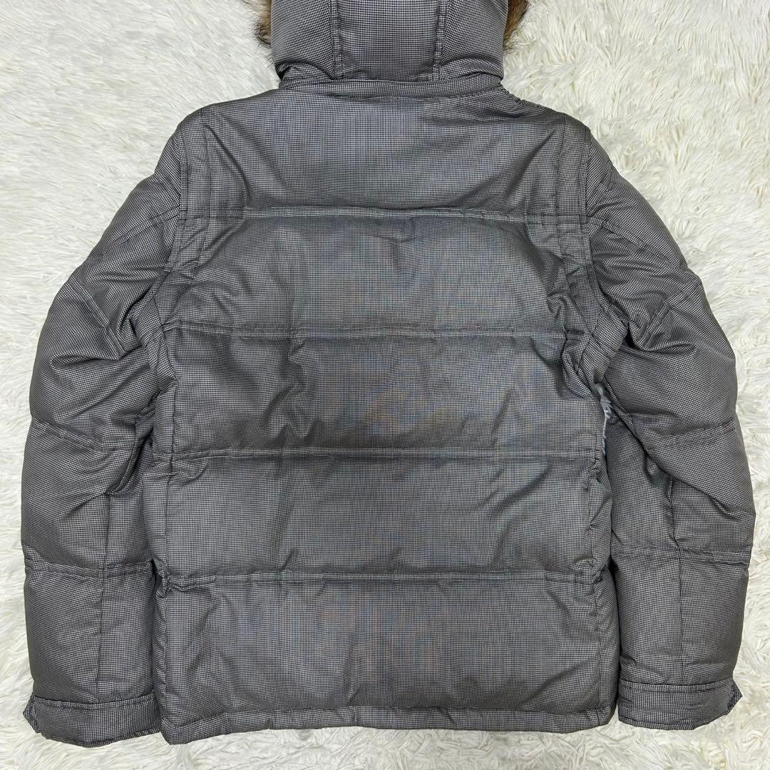 【極美品/L】バーバリーブラックレーベル 4way ダウンジャケット 肉厚 灰色