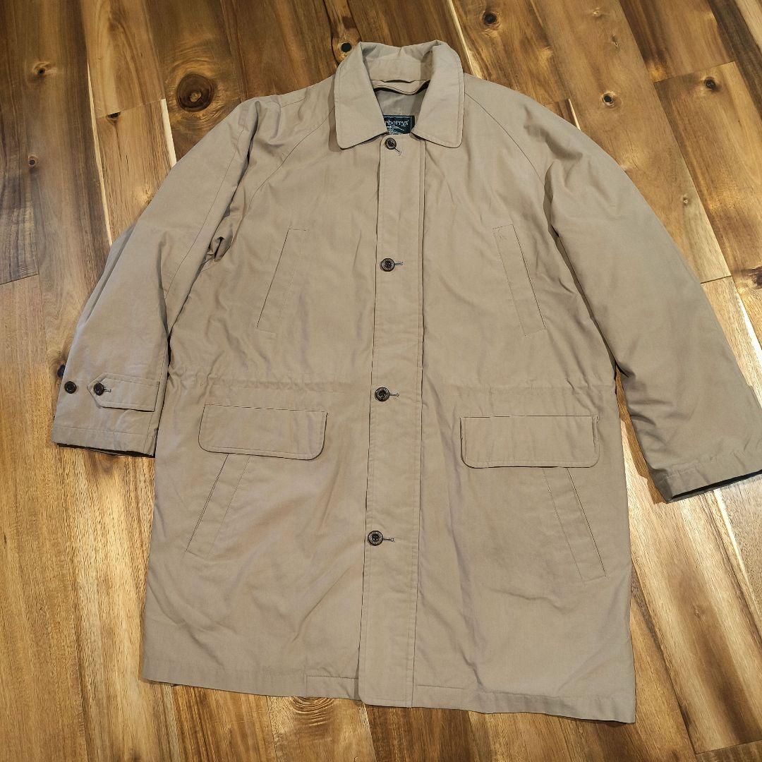 90年代日本製★Burberrys’バーバリーズ★ベージュステンカラーコートLY