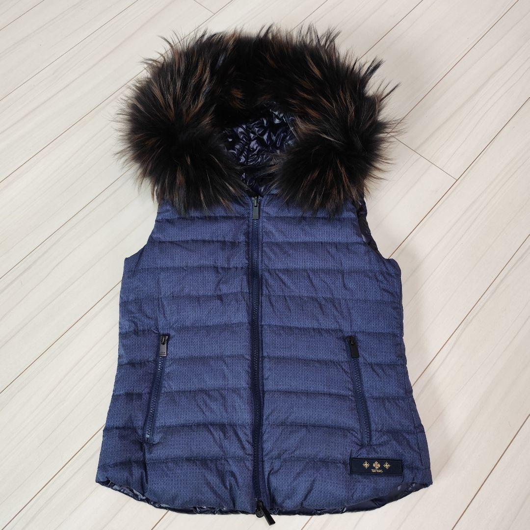 た*う様 美品 TATRAS ファー付リバーシブル キルティング ダウンベスト