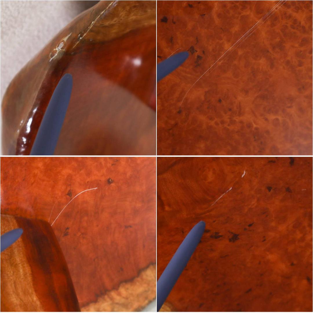 値下唐木 花梨無垢 瘤杢 葡萄杢 厚5.8cm 一枚板 座卓 130×93×35