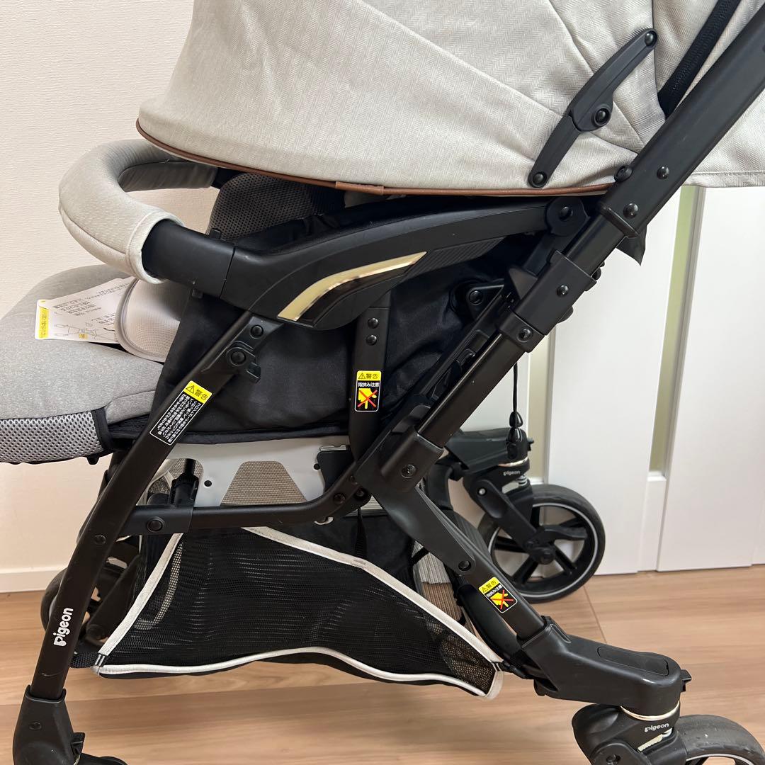 【美品】Pigeon ピジョン nautR ノートアール ベビーカー グレー