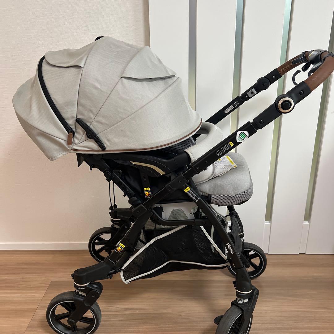 【美品】Pigeon ピジョン nautR ノートアール ベビーカー グレー