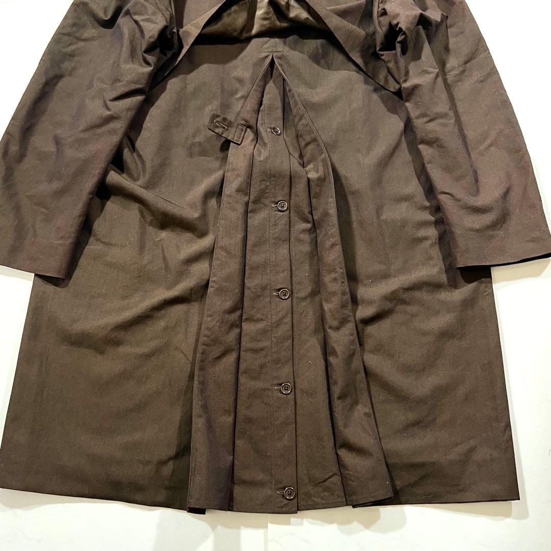 美品 YAECA ヤエカ ステンカラーコート ブラウン ロング ウール M