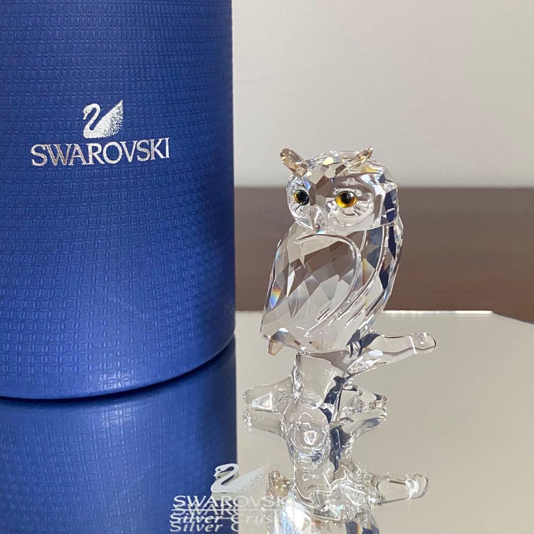 SWAROVSKI スワロフスキー クリスタル フクロウ　ミミズク 置物