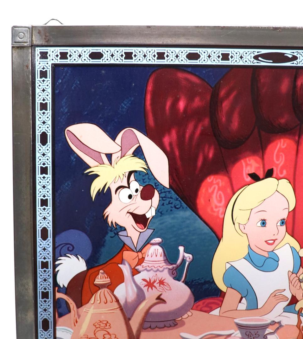 ディズニー公式激レア不思議の国のアリスルイス・キャロルヴィンテージステンドグラス
