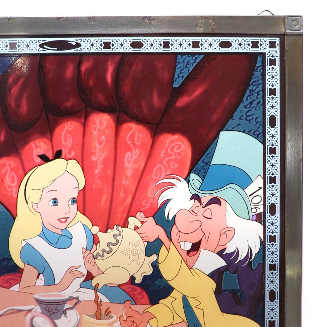 ディズニー公式激レア不思議の国のアリスルイス・キャロルヴィンテージステンドグラス