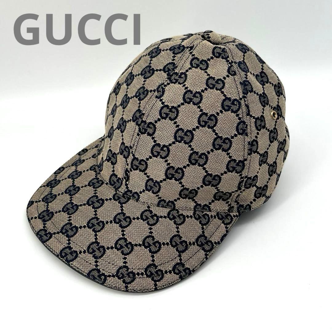 良品✨Y2K GUCCI GGパターン GGキャンバス ベースボールキャップ