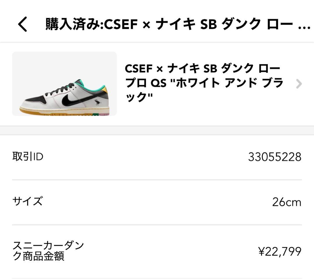 Nike SB Dunk Low スニーカー[新品未使用]