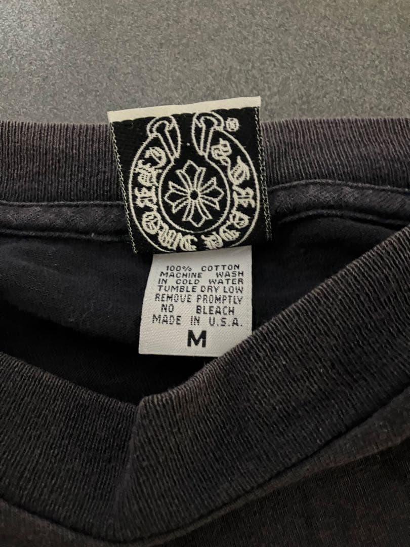 ヴィンテージ　クロムハーツ　ブラック　ロンT フローラル　ホースシュー　US M