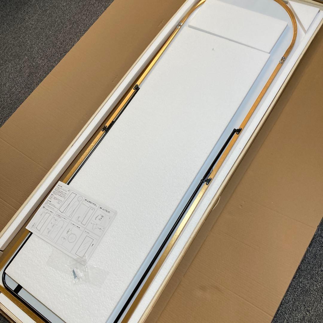 姿見鏡 全身鏡 スタンドミラー 壁掛け アーチ型 3way スタンド付き