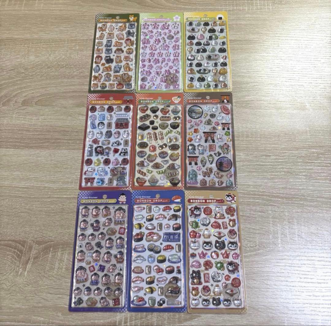 ア*ド様 BONBON DROP シールセット和柄9種類