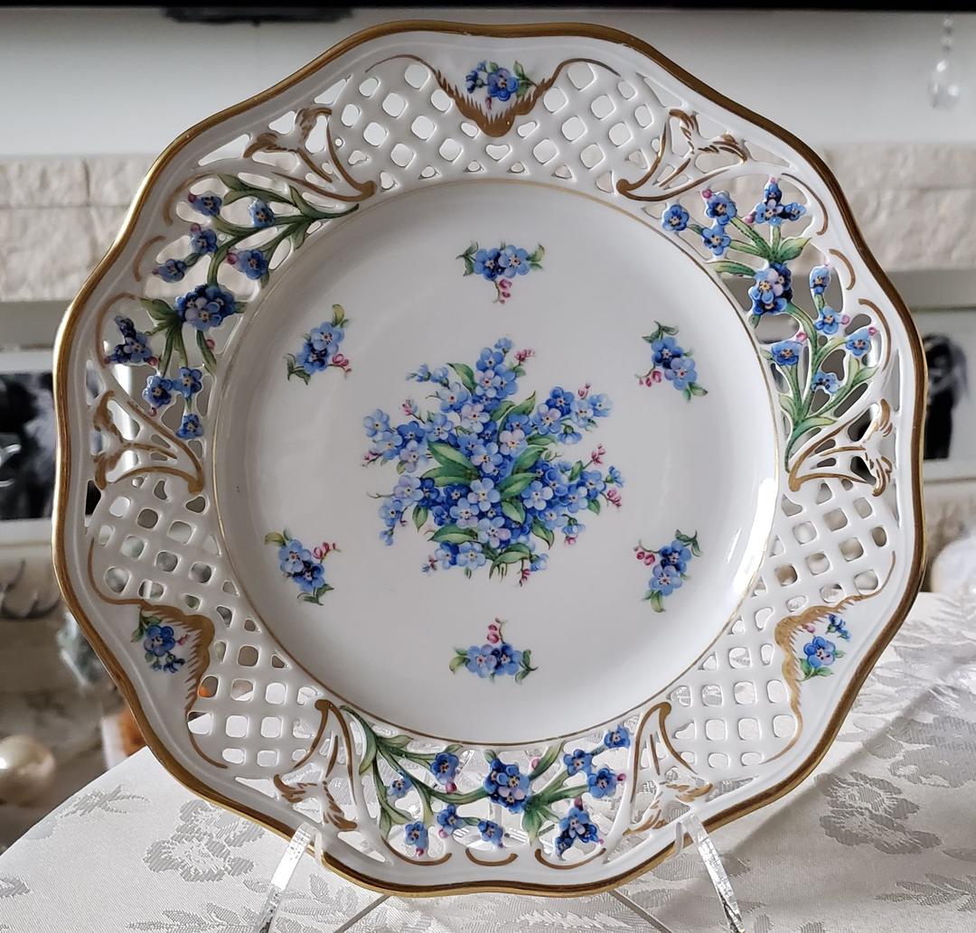 シューマン ⑱ ババリア 勿忘草 ピアス プレート 21.5cm