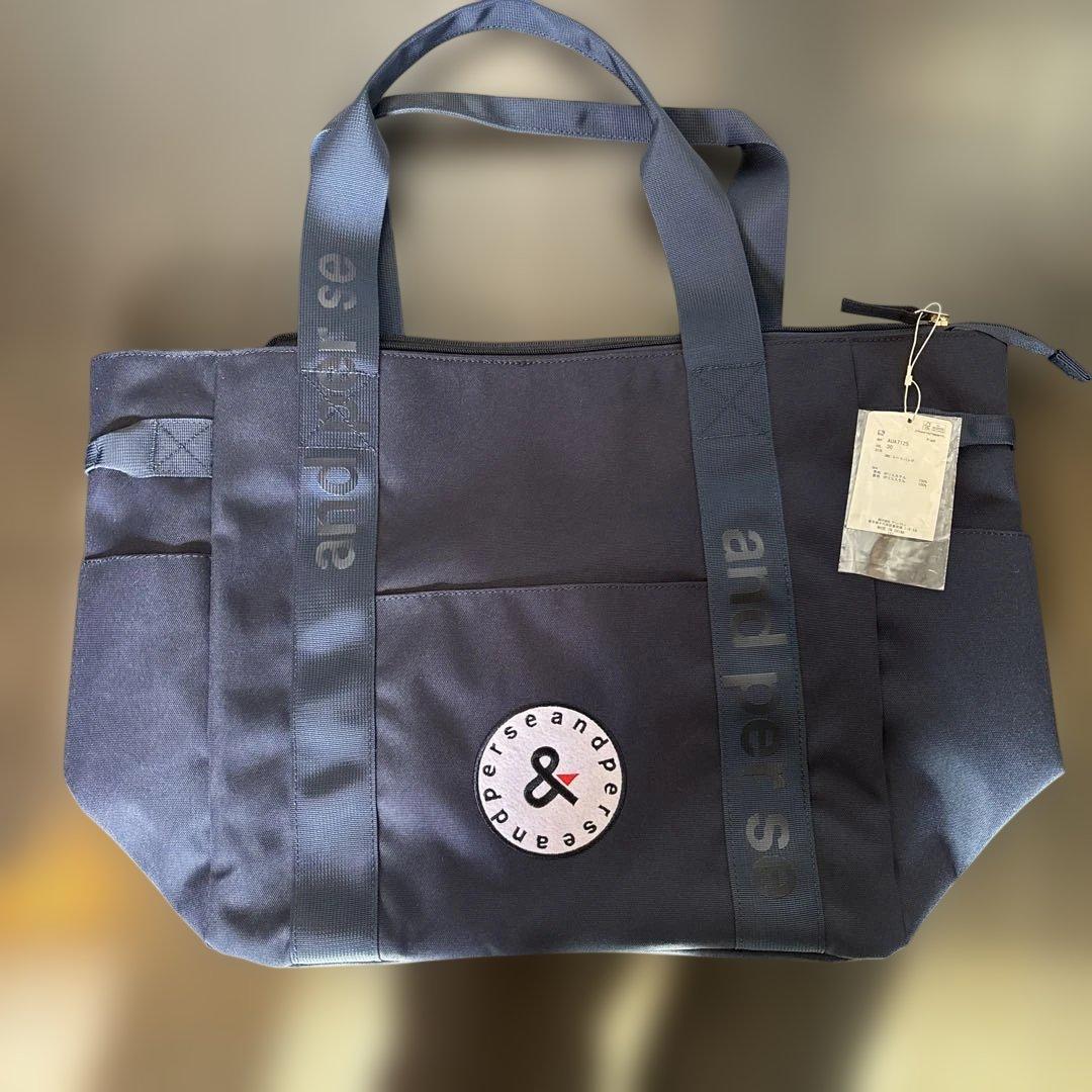 and per se ネイビー トートバッグ　アンパスィ