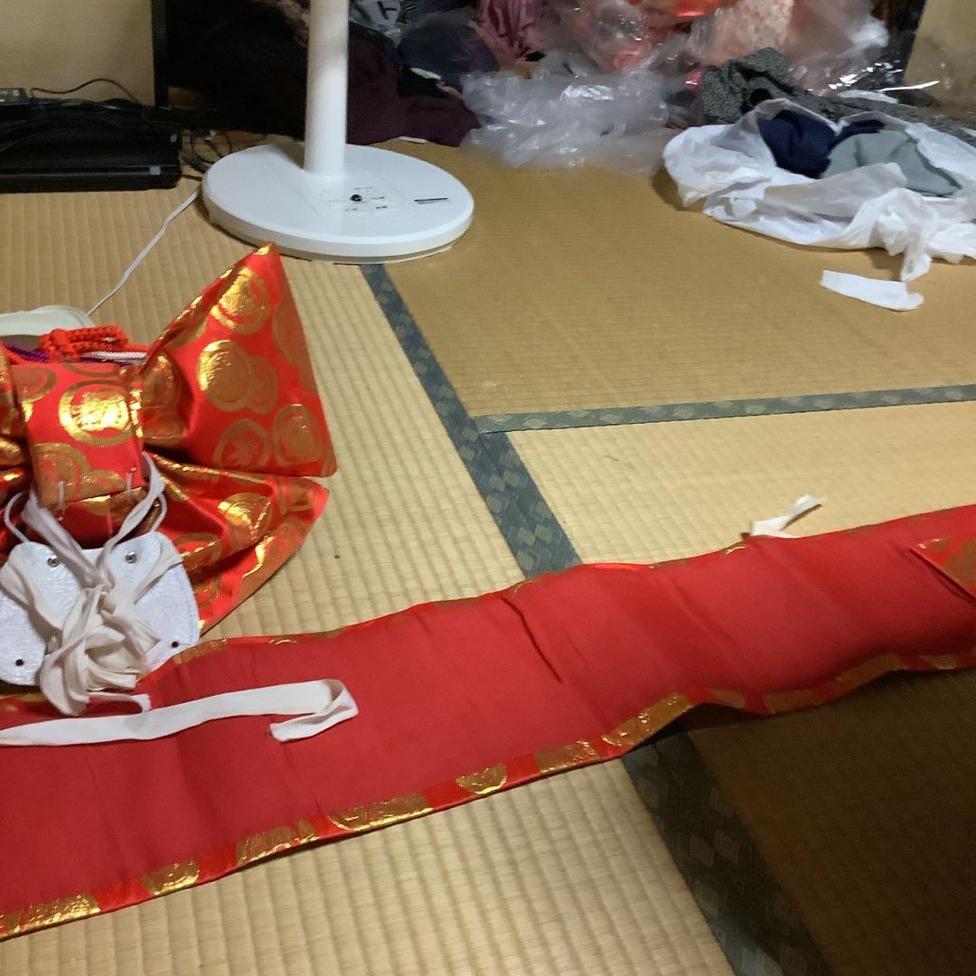 七五三　七歳用フルセット　帯幅18センチ　草履サイズ21センチ