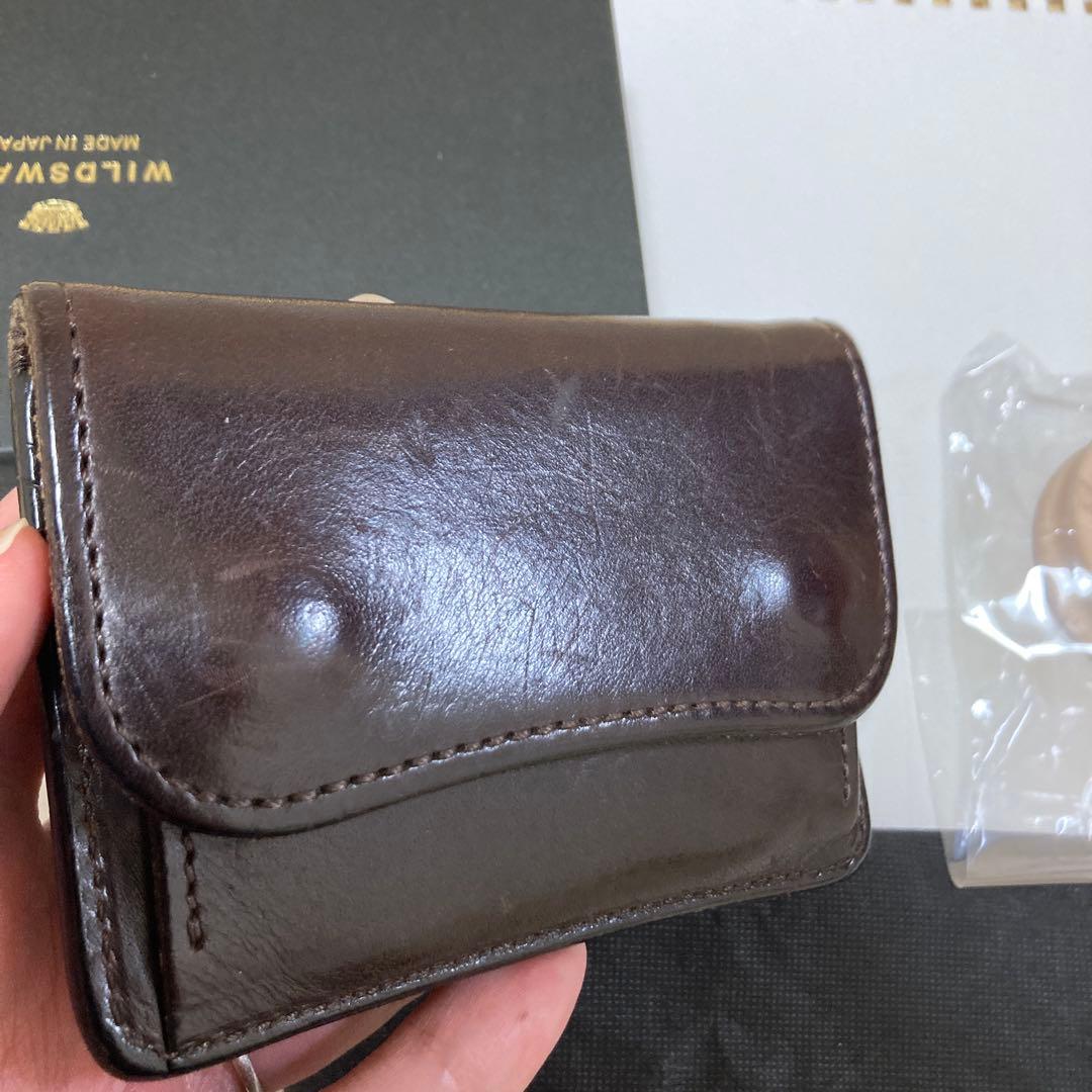 WILD SWANS タング　チョコ　王冠ロゴ　財布
