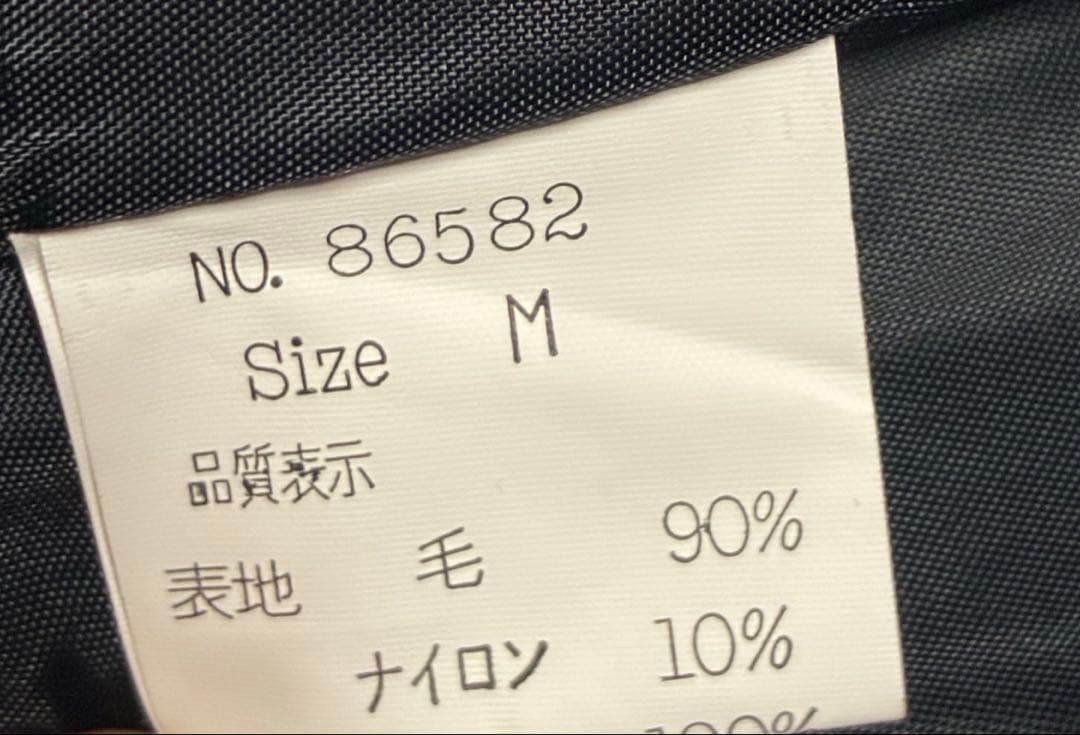 PEACE NOW フードロングコート 黒 M Aライン ピースナウ ウール