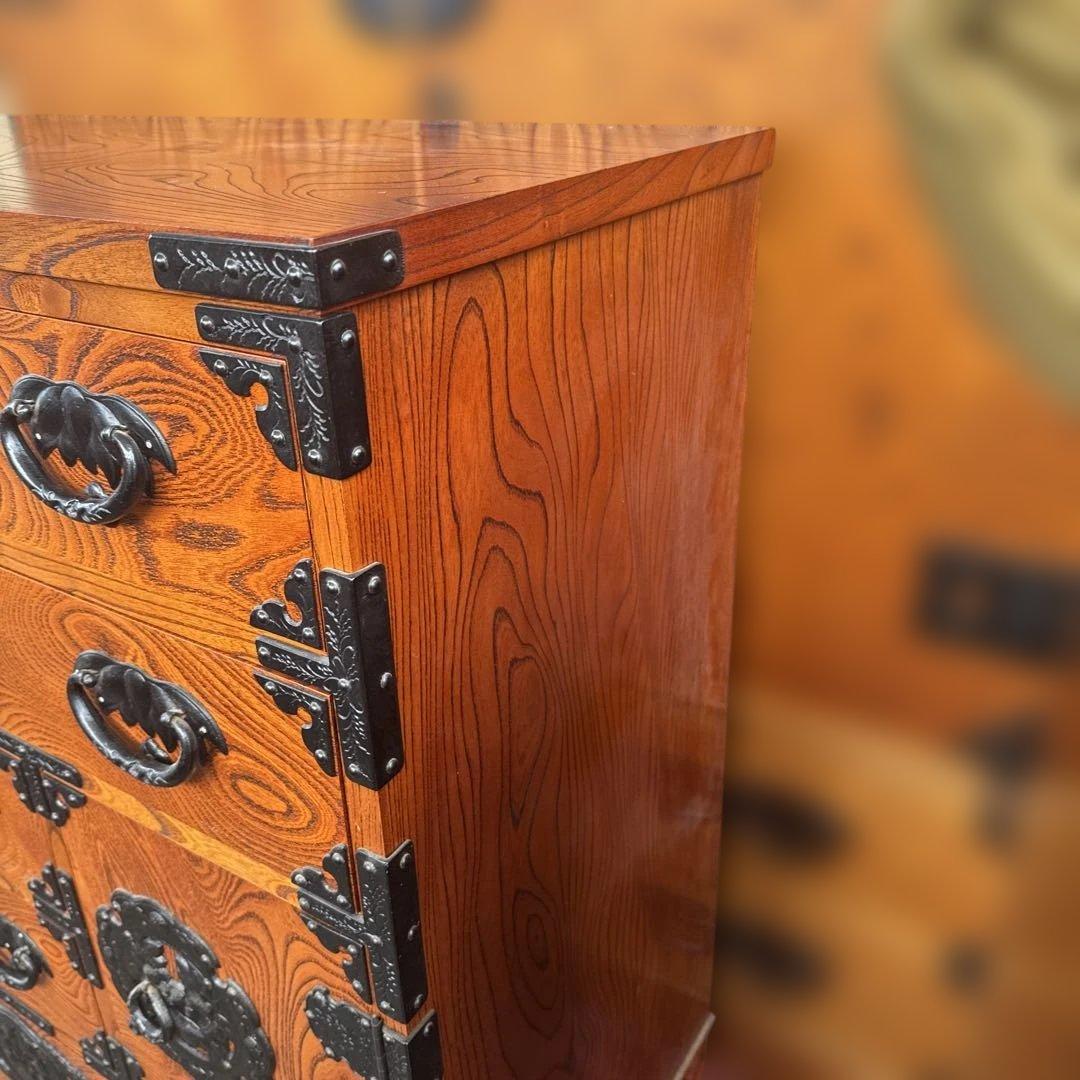 昭和レトロ　美品　岩谷堂箪笥　鍵付き